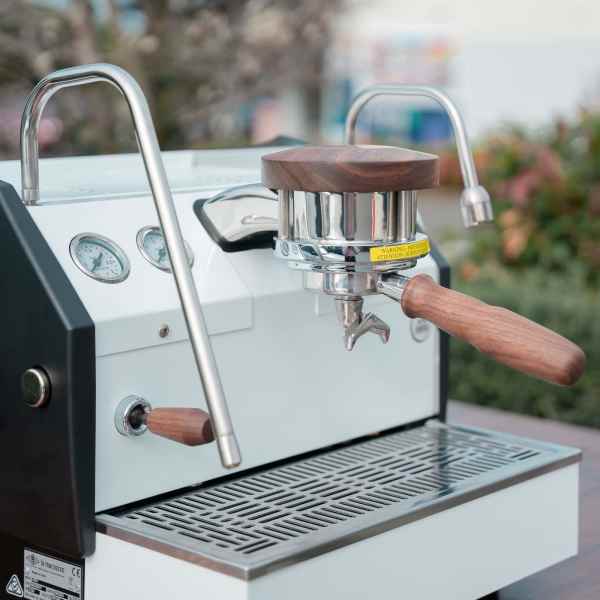 Brand new La Marzocco GS3 AV Gloss White + Timber