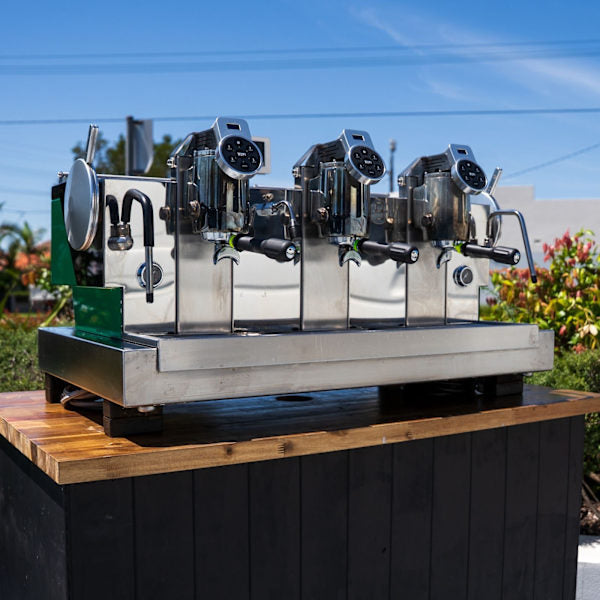 Pre-Loved Custom XLVI STH-9 3 Group Multi Boiler Coffee Machine – Green