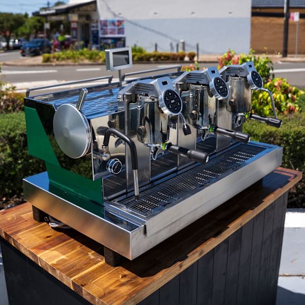 Pre-Loved Custom XLVI STH-9 3 Group Multi Boiler Coffee Machine – Green