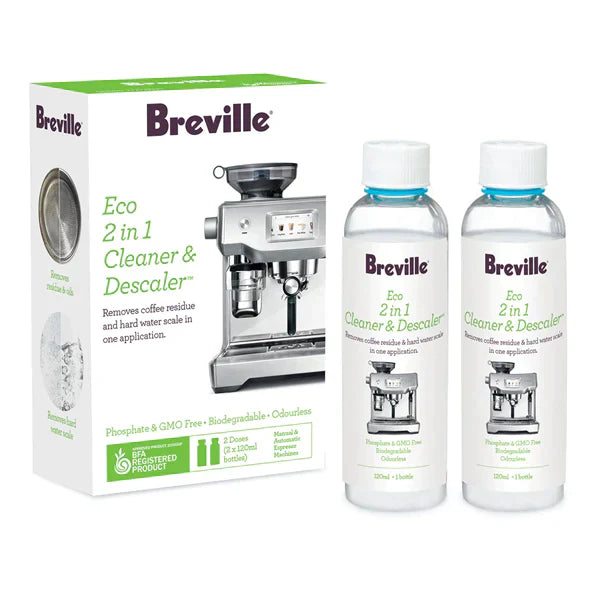 Breville 2 in 1 Cleaner & Descaler 2 x 120ml BES014CLR0NAN1