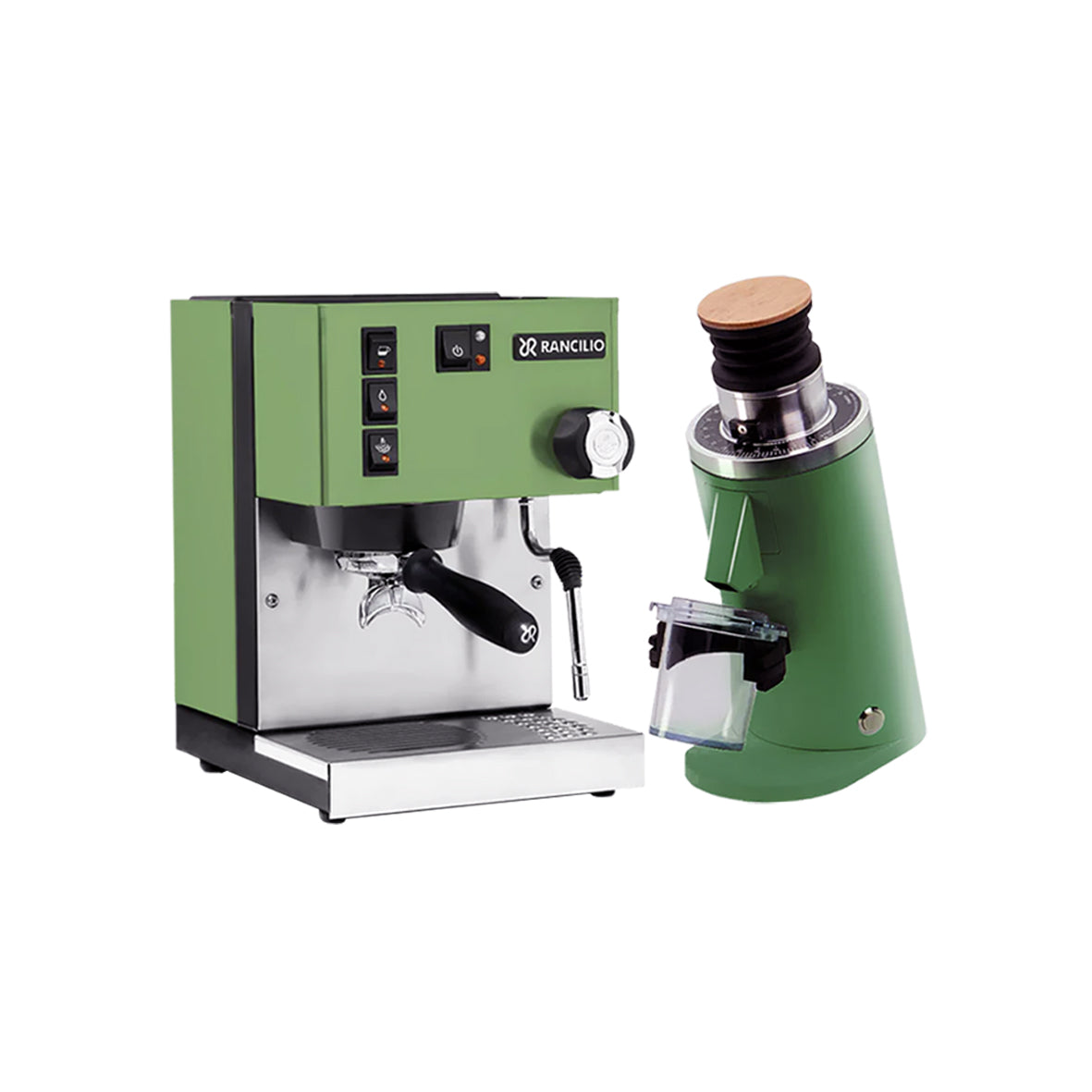 Rancilio Silvia V6 Coffee Machine With Turin DF54 V3 Single Dose Grinder