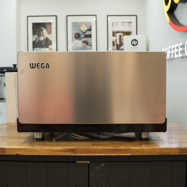 Custom Black Pre-Owned Wega Pegaso 2 Group Tall Cup Espresso Machine